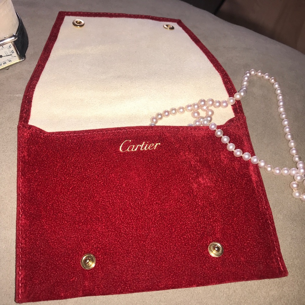 Cartier jewelry pouch 6”x4” ♥️
